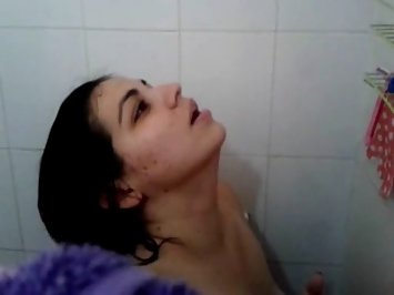 Lovely Indian Spreading Legs in Shower